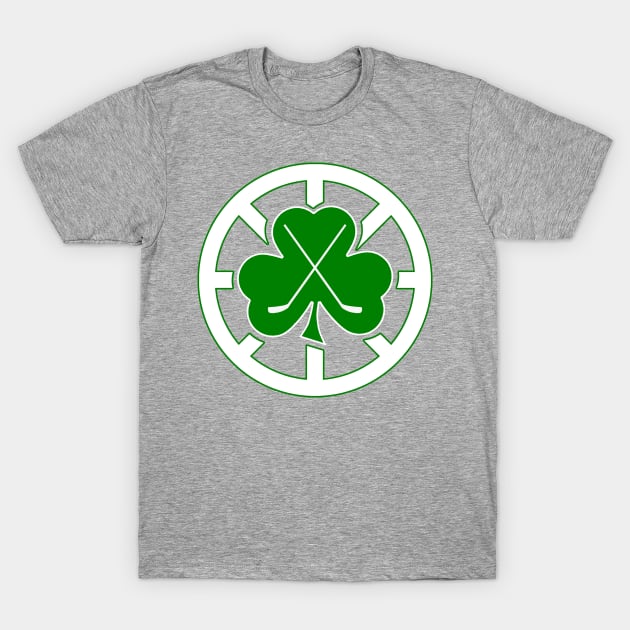 Spoked Shamrock Hockey T-Shirt by Shamrock Hockey